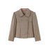 SweetChilling Plaid Double Breasted Lapel Women&