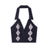 SweetChilling_Plaid_Jacquard_Rhombus_Sleeveless_Crop_Women&
