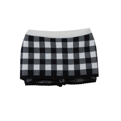 SweetChilling Plaid Knit Long Sleeve Cardigan A Line Women&