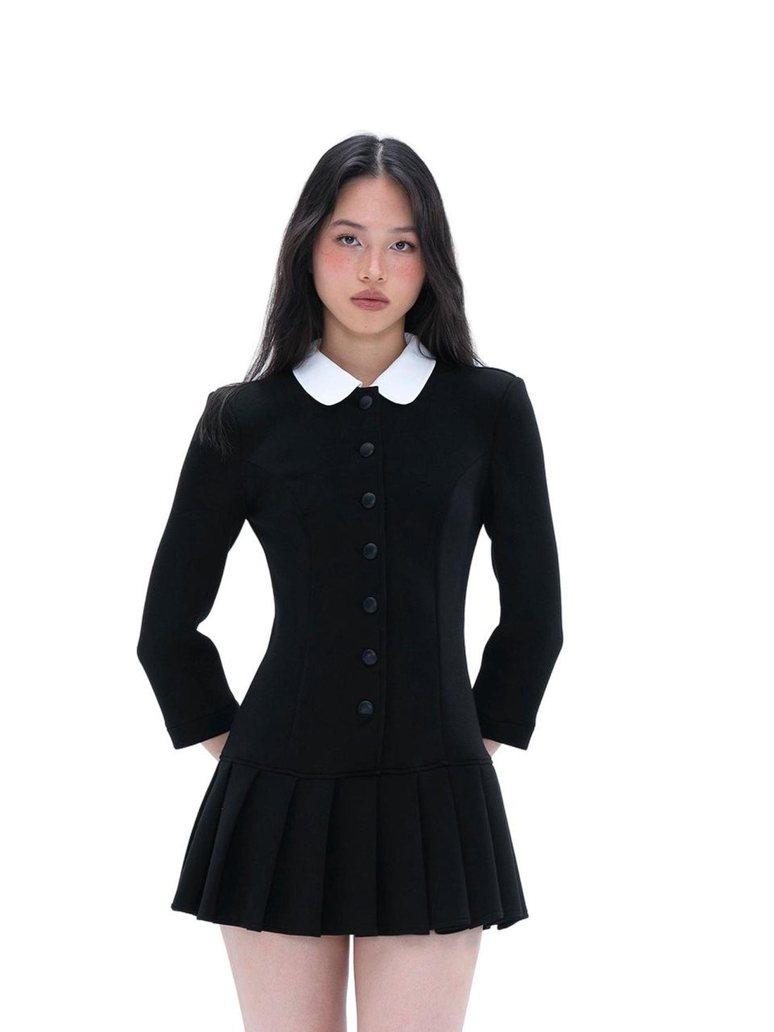 SweetChilling Pleated Cinched Waist Slimming Soft Stretch Women&