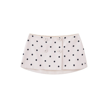 SweetChilling Polka Dot Double Breasted Bustier Women&