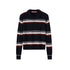 SweetChilling Polo Collar Striped College Knitted Women&