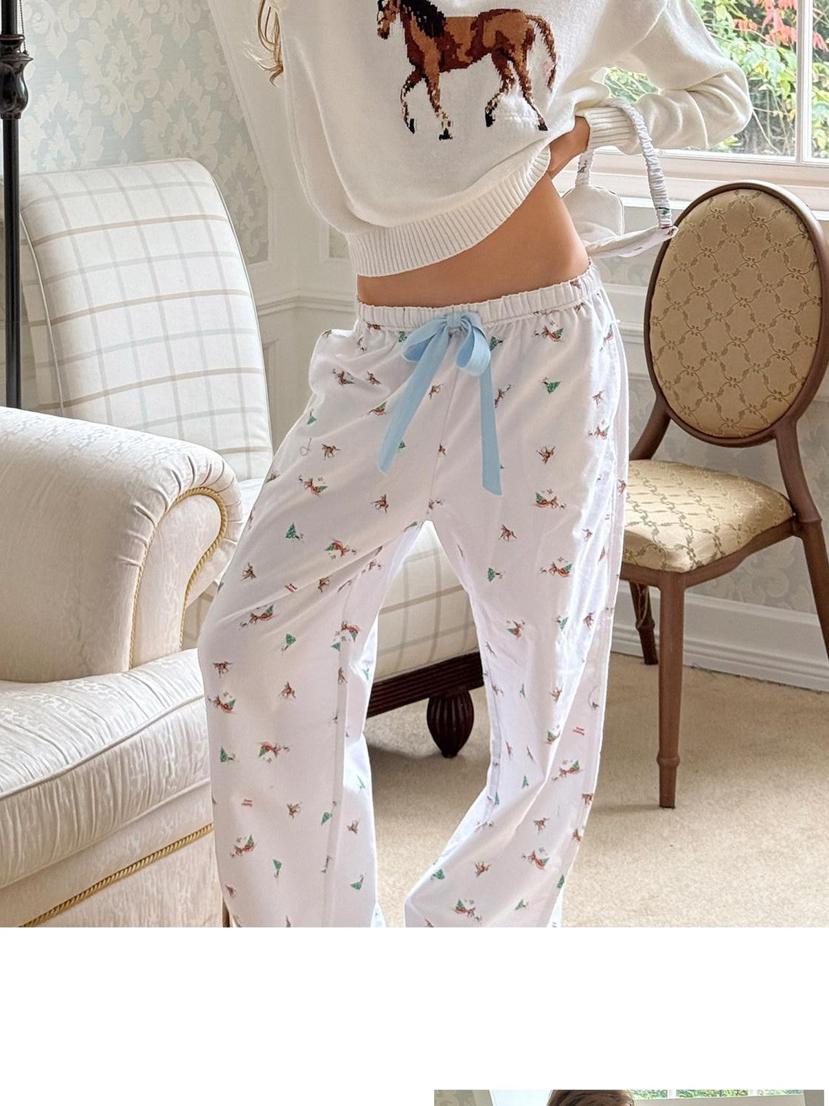 SweetChilling Pony Print Cozy Women&