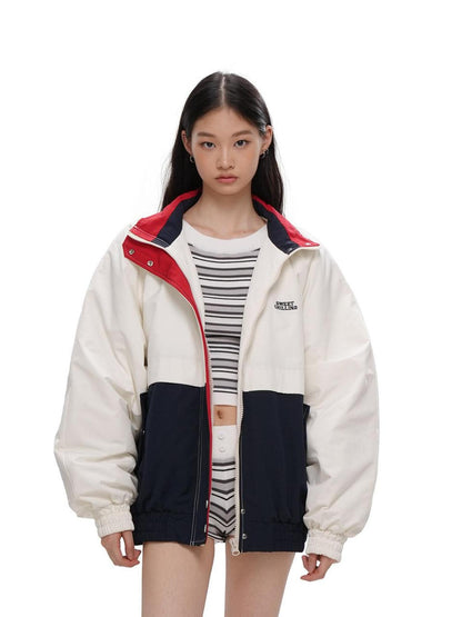 SweetChilling Quilted Sporty Street Zip Front Women&