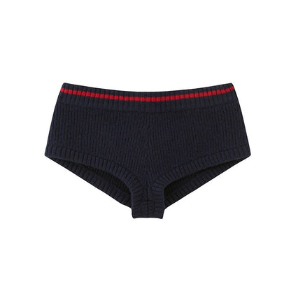 SweetChilling Reindeer Jacquard Contrast Cropped Women&