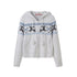 SweetChilling Reindeer Jacquard Hooded Knit Women&