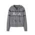 SweetChilling Reindeer Jacquard Hooded Knit Women&