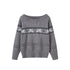 SweetChilling Reindeer Jacquard Loose Women&