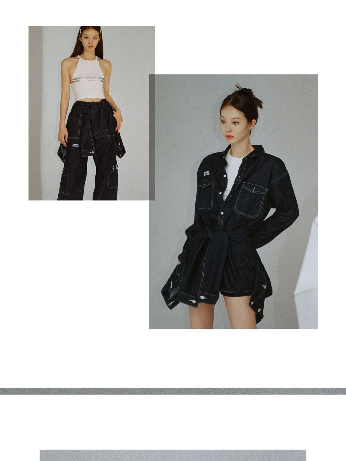SweetChilling Remake Decorative Denim Women&