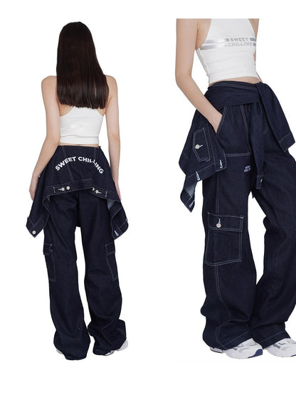 SweetChilling Remake Decorative Denim Women&
