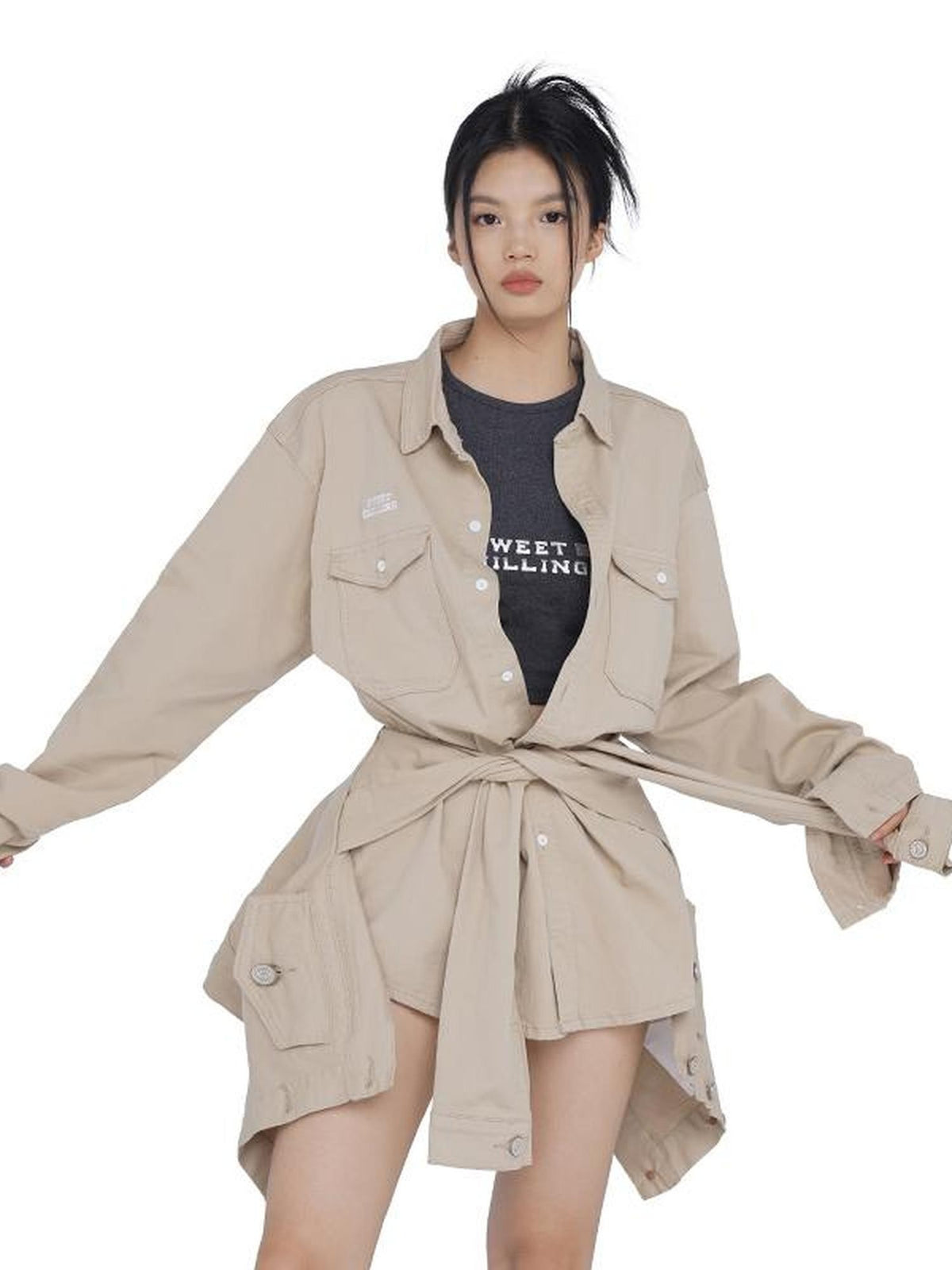 SweetChilling Remake Decorative Denim Women&