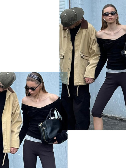SweetChilling Retro Versatile Slim Knit Women&