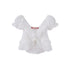 SweetChilling Ruffle Collar Spliced Lace Buttoned Sleeveless Fitted Women&