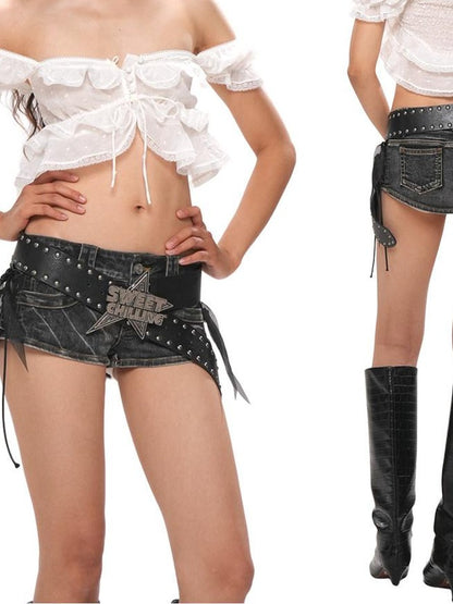 SweetChilling Ruffle Collar Spliced Lace Buttoned Sleeveless Fitted Women&