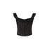 SweetChilling Ruffle Embroidered Cinched Waist Slimming Women&