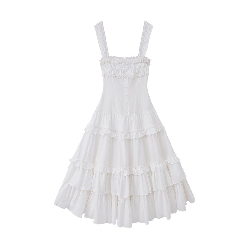 SweetChilling Ruffled Strapless Cinched Waist Women&
