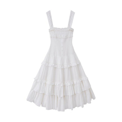SweetChilling Ruffled Strapless Cinched Waist Women&