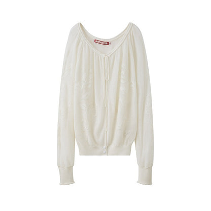 SweetChilling Sheer Jacquard Bohemian Women&