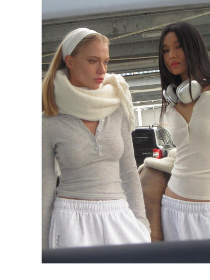 SweetChilling Skin Friendly Waist Cinch Mid Length Long Sleeve Women&