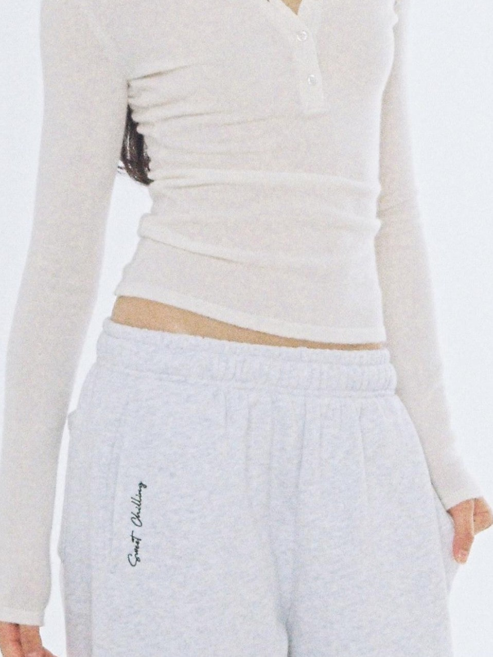 SweetChilling Skin Friendly Waist Cinch Mid Length Long Sleeve Women&