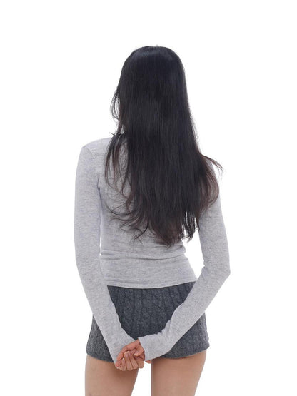 SweetChilling Skin Friendly Waist Cinch Mid Length Long Sleeve Women&