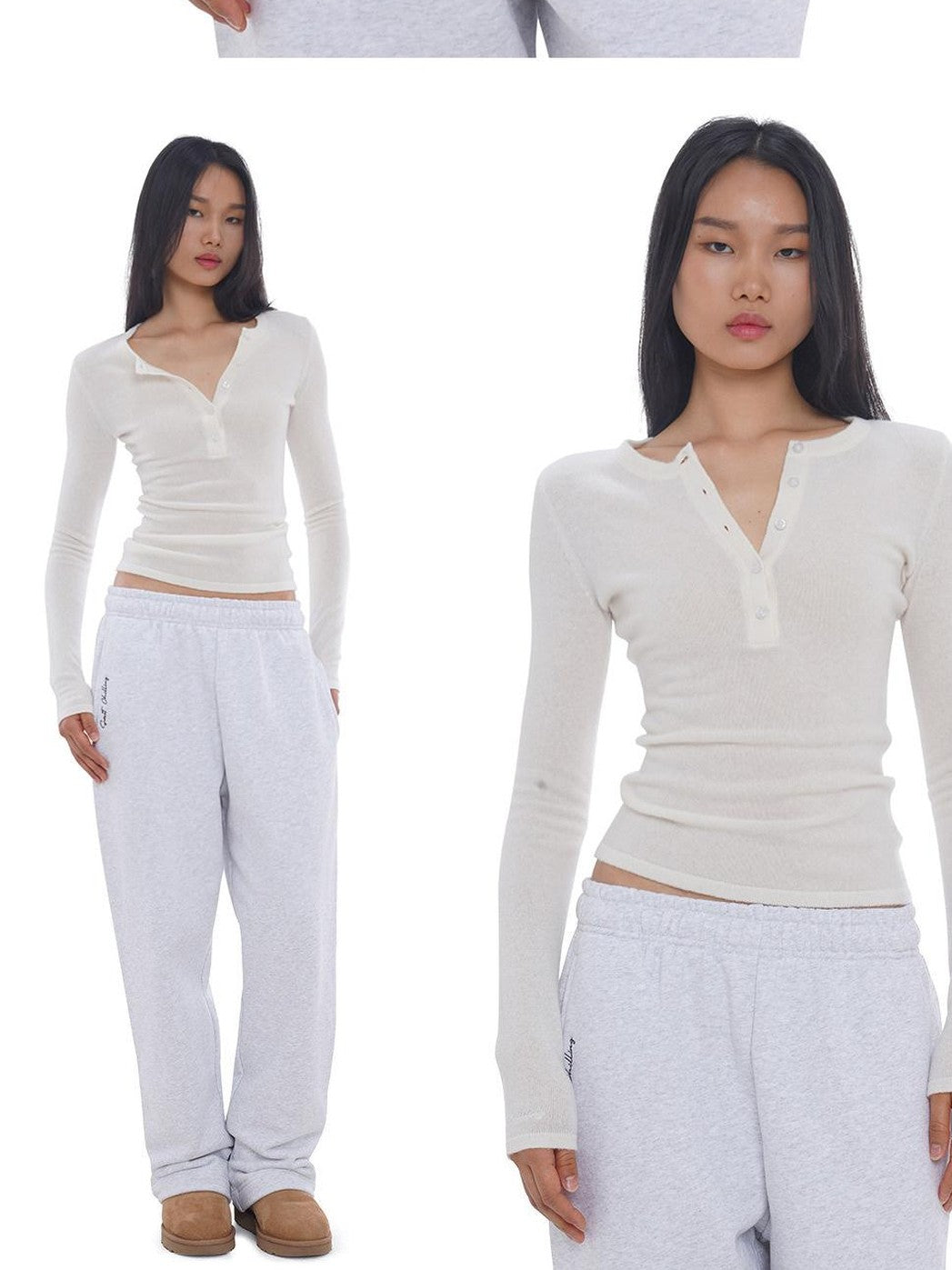SweetChilling Skin Friendly Waist Cinch Mid Length Long Sleeve Women&