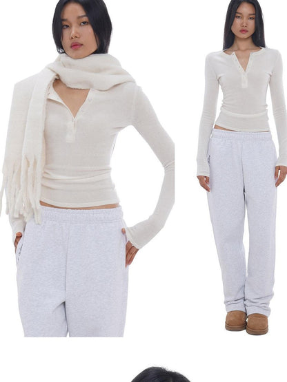 SweetChilling Skin Friendly Waist Cinch Mid Length Long Sleeve Women&