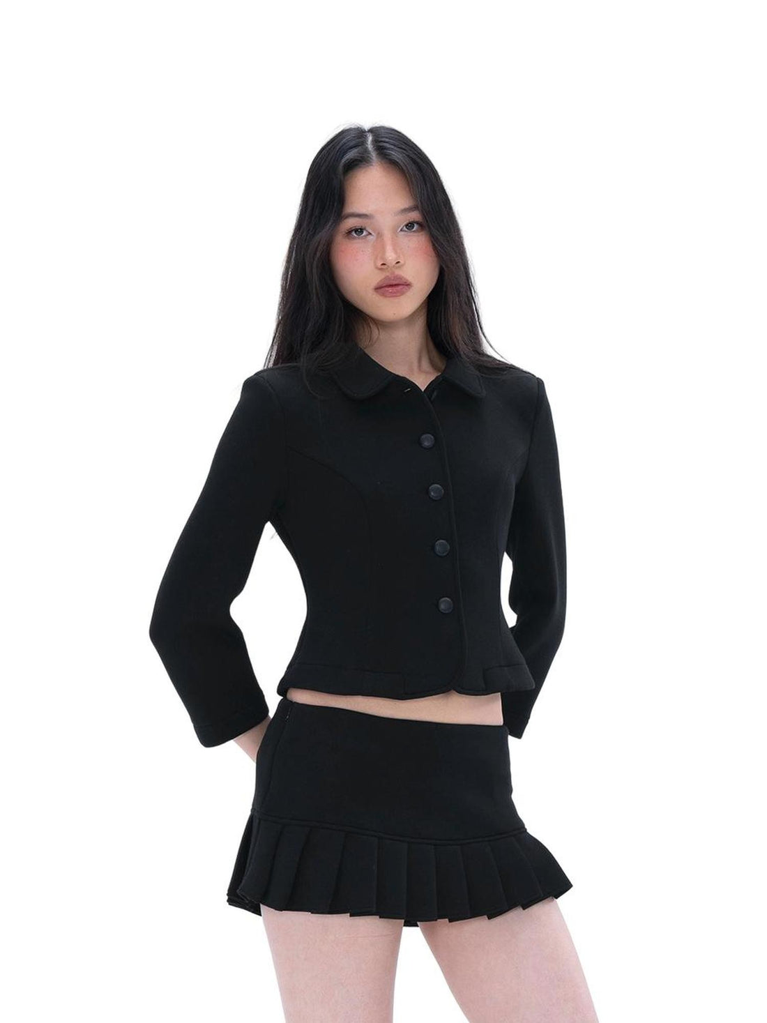 SweetChilling Slimming Waist Cinched Pleated Women&