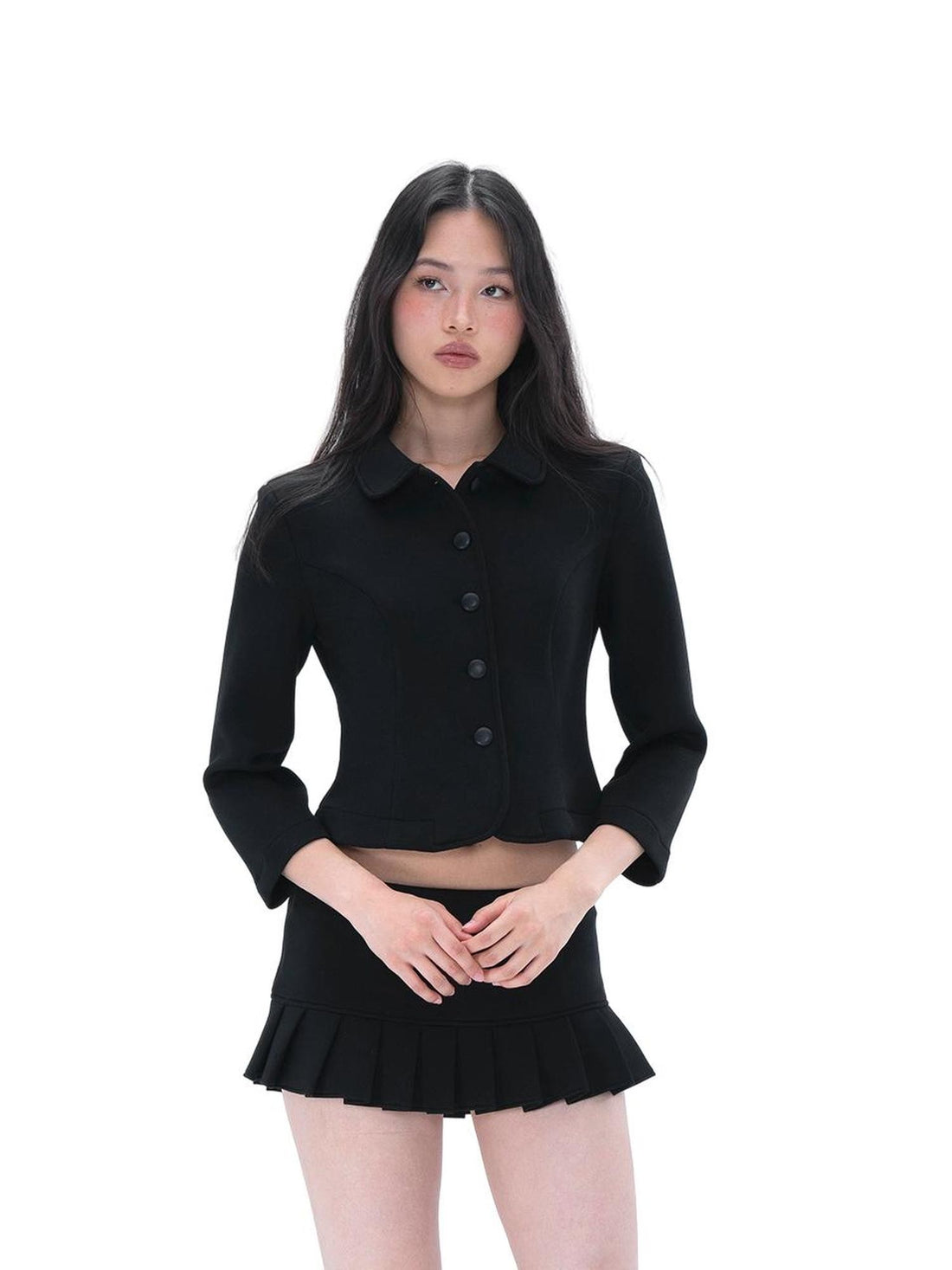 SweetChilling Slimming Waist Cinched Pleated Women&