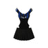 SweetChilling Sporty Pleated Spliced Cutout Waist Cinch Women&