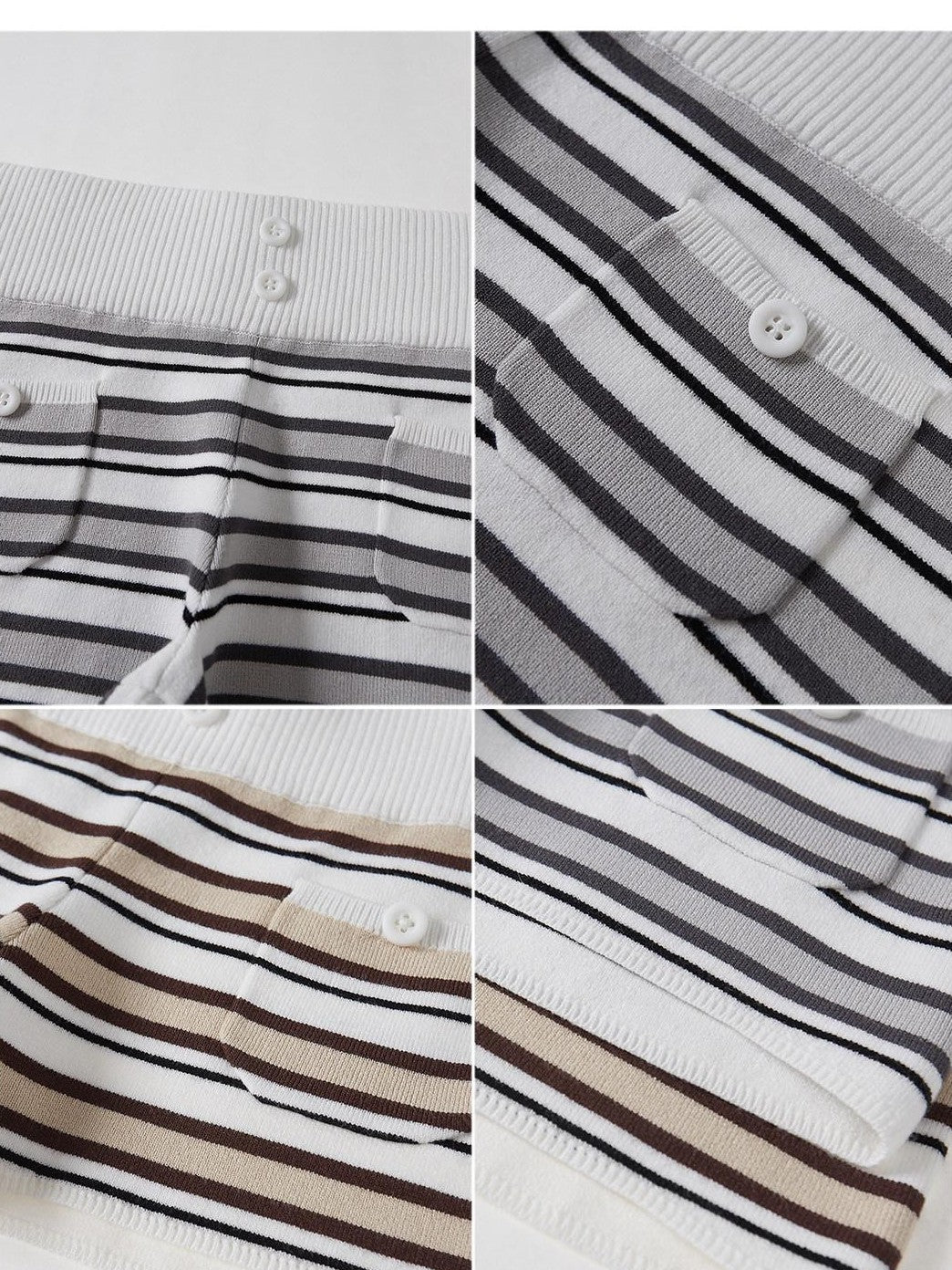 SweetChilling Striped Boat Neck Waist Knit Women&