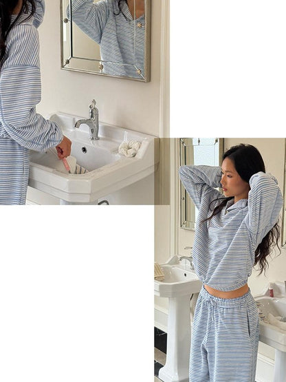 SweetChilling Striped Comfortable Warm Women&