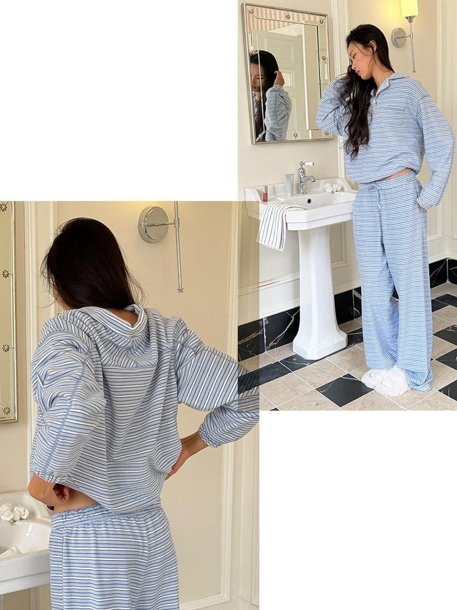 SweetChilling Striped Comfortable Warm Women&