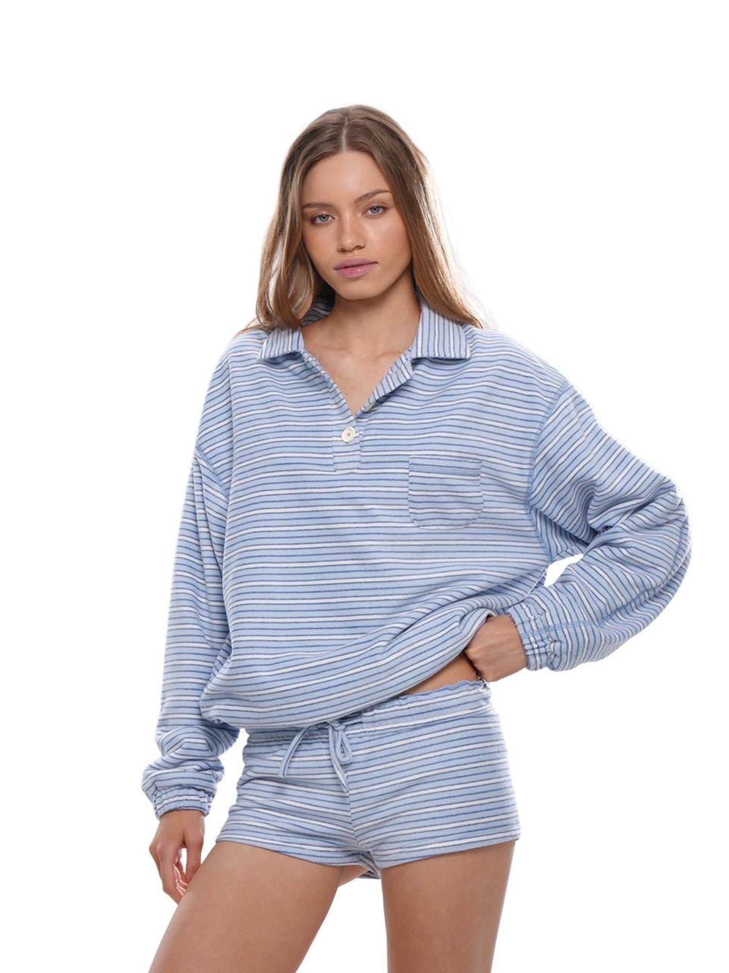 SweetChilling Striped Comfortable Warm Women&