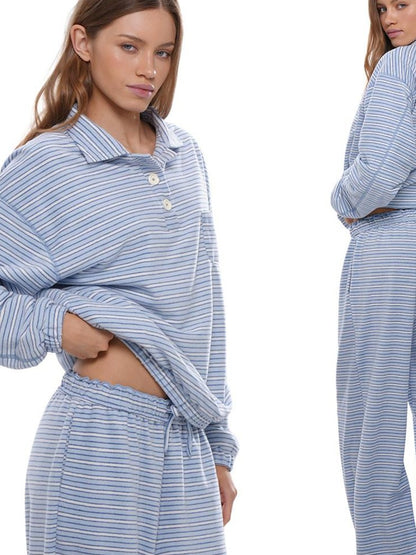 SweetChilling Striped Comfortable Warm Women&