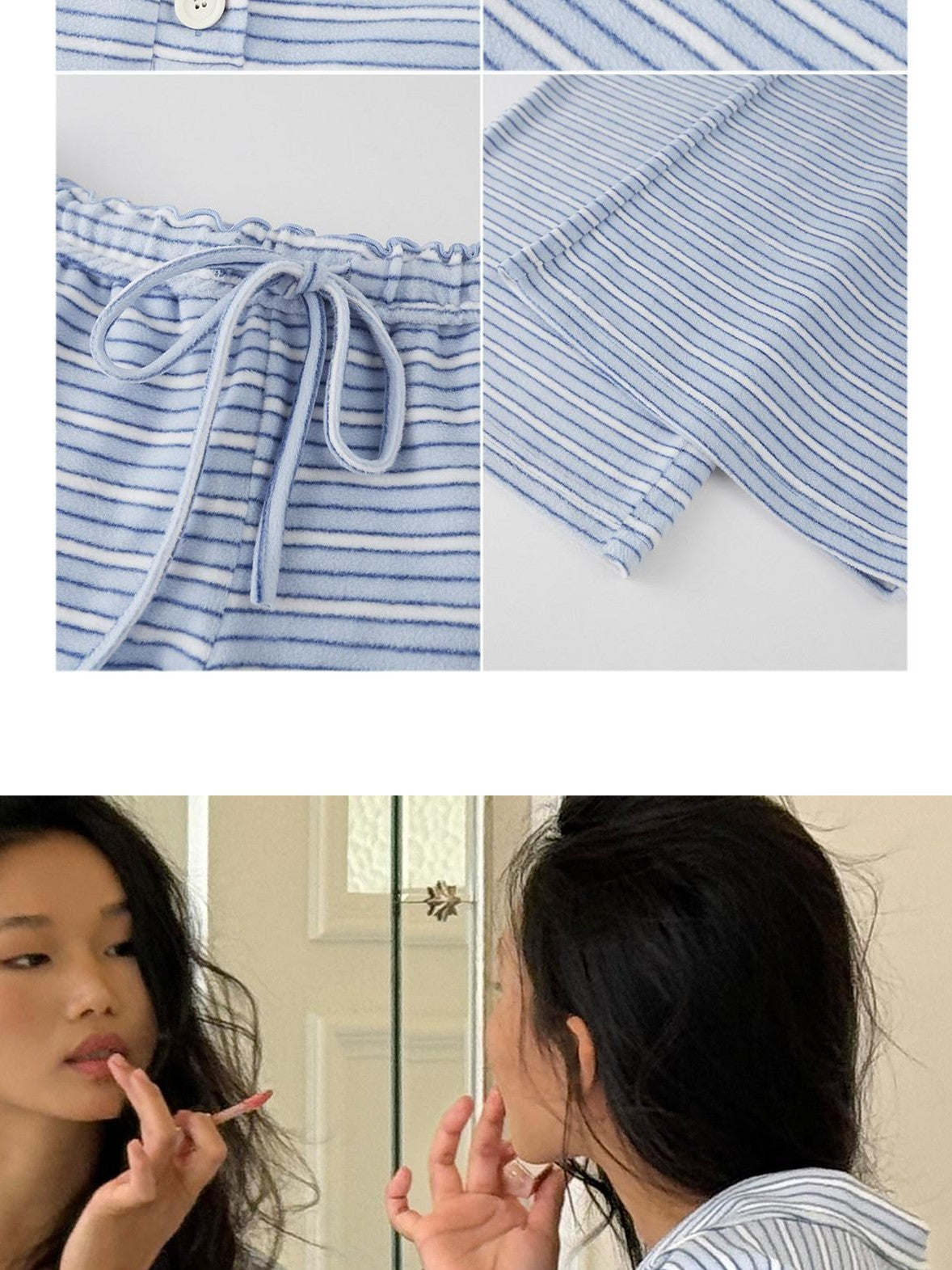 SweetChilling Striped Comfortable Warm Women&