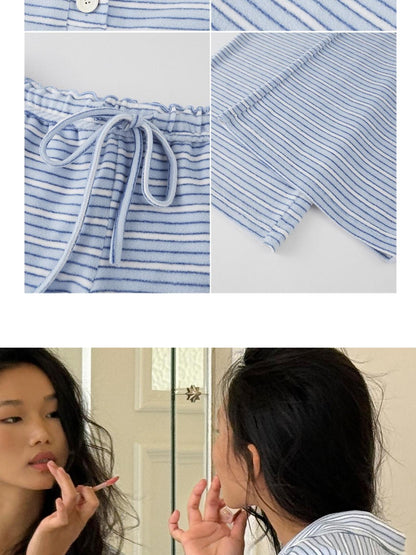 SweetChilling Striped Comfortable Warm Women&