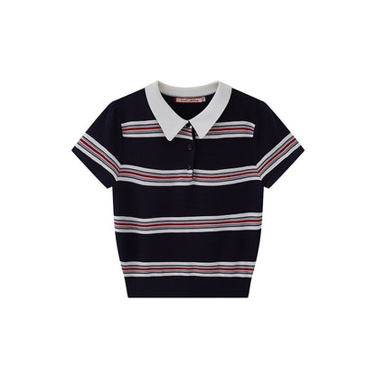 SweetChilling_Striped_Contrast_Color_Trim_Slim_Fit_Polyester_Women&