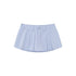 SweetChilling Striped Cropped Shirt Boned Corset Cotton Women&