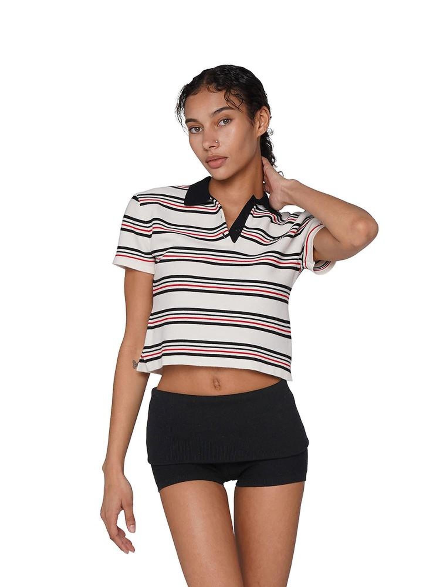 SweetChilling Striped Patchwork Women&