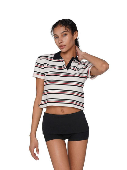 SweetChilling Striped Patchwork Women&
