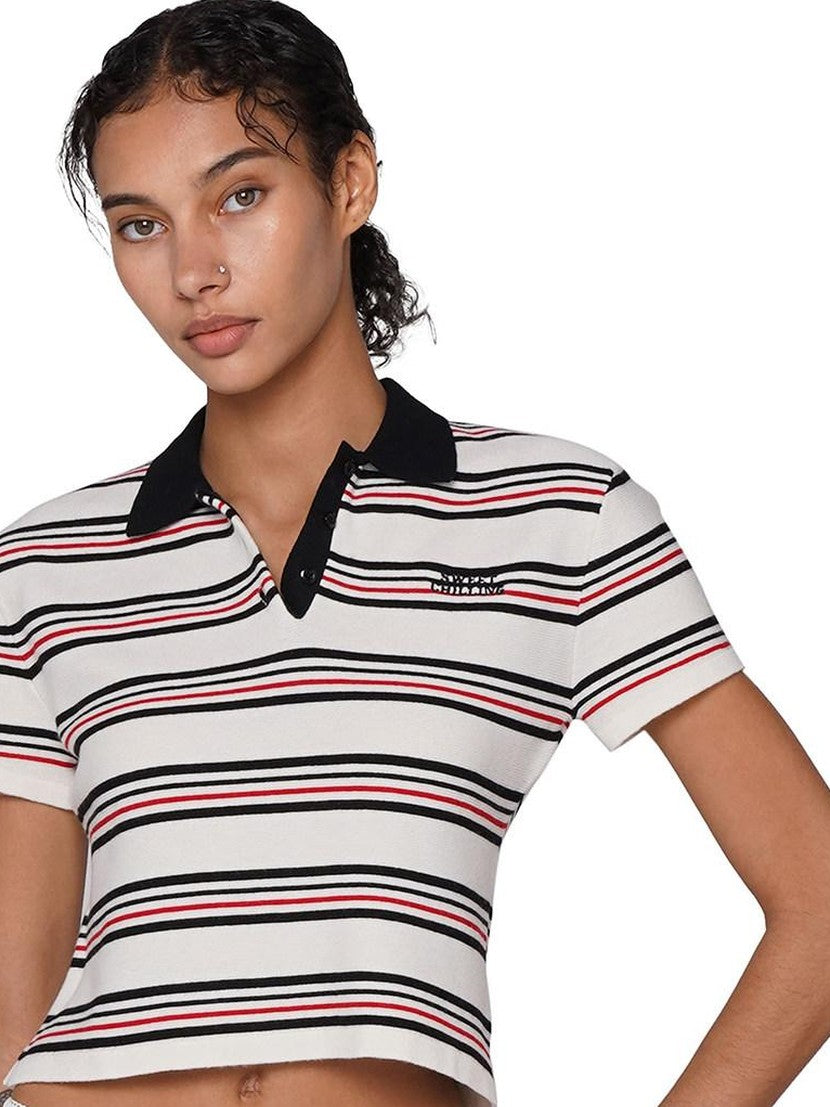 SweetChilling Striped Patchwork Women&