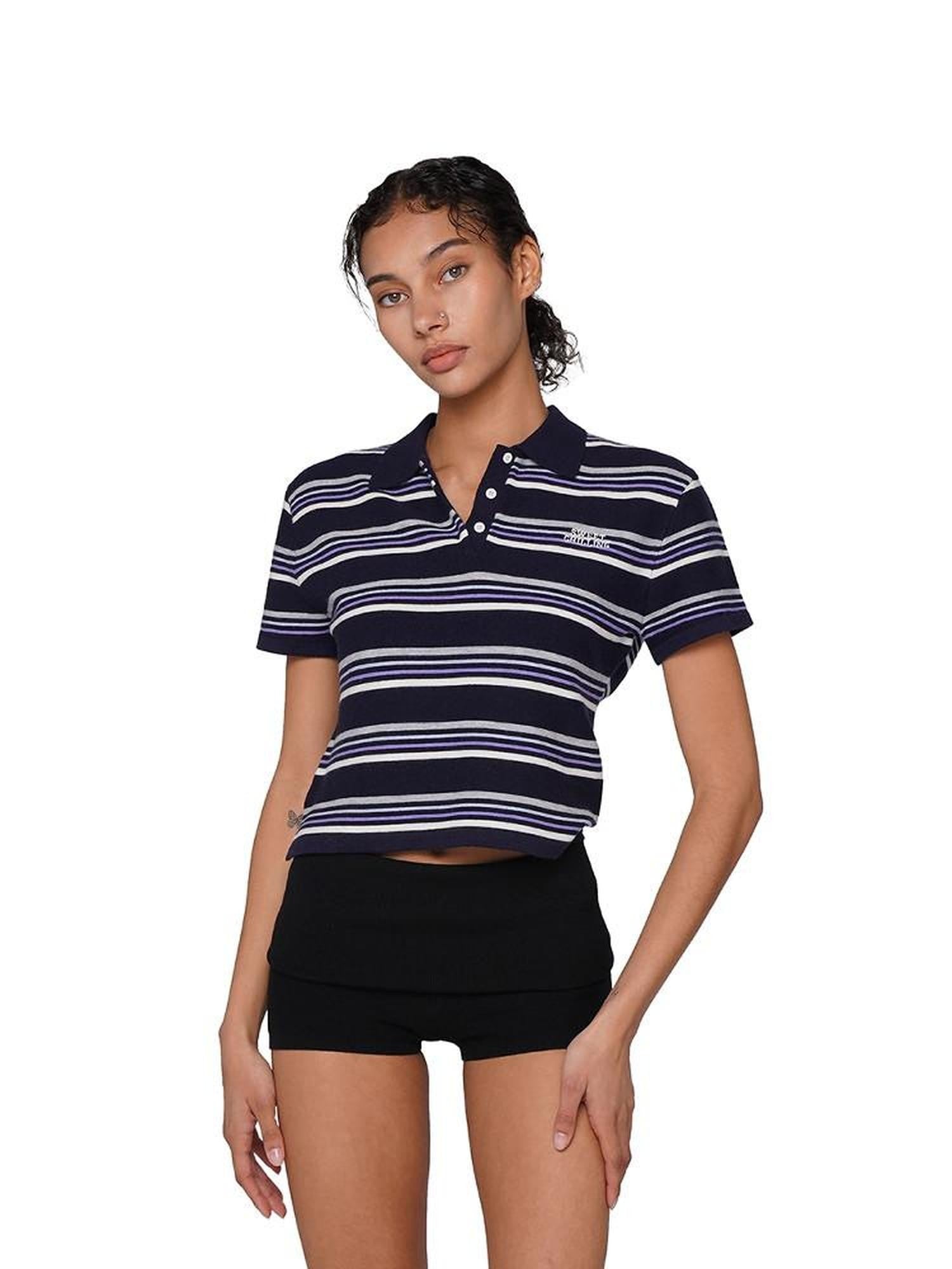 SweetChilling Striped Patchwork Women&