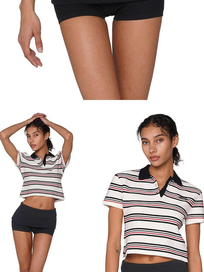 SweetChilling Striped Patchwork Women&