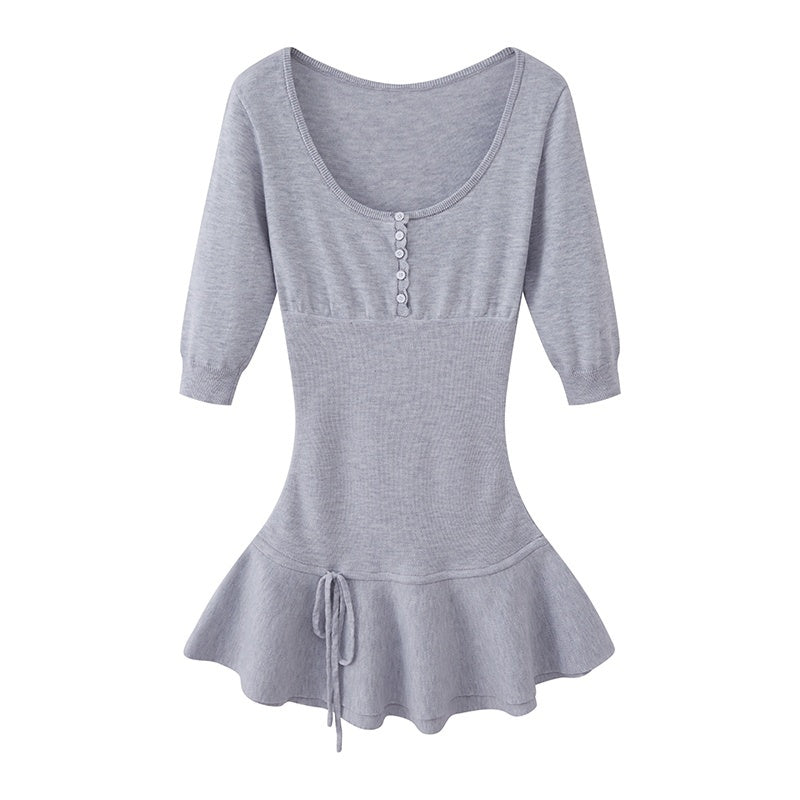 SweetChilling_U_Neck_Low_Waist_Long_Sleeve_Knit_Women&