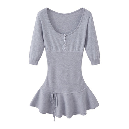 SweetChilling_U_Neck_Low_Waist_Long_Sleeve_Knit_Women&