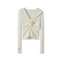 SweetChilling_V-neck_Front_Pleated_Rose_Embellishment_Women&