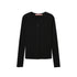 SweetChilling_V-neck_Long_Sleeve_Solid_Color_Women&