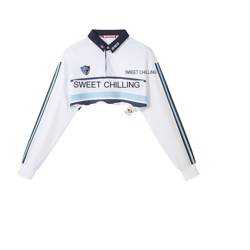 SweetChilling_Vintage_Distressed_Long_Sleeve_Cotton_Polo_Top_Women&