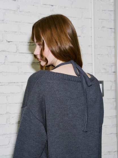 DIDDI MODA Sweet Cool V Neck Knit Set